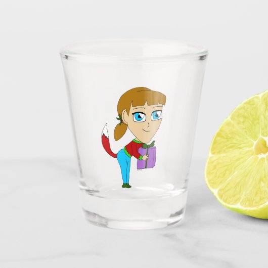 Chibi Foxy Girl Schnapsglas (Vorderseite)