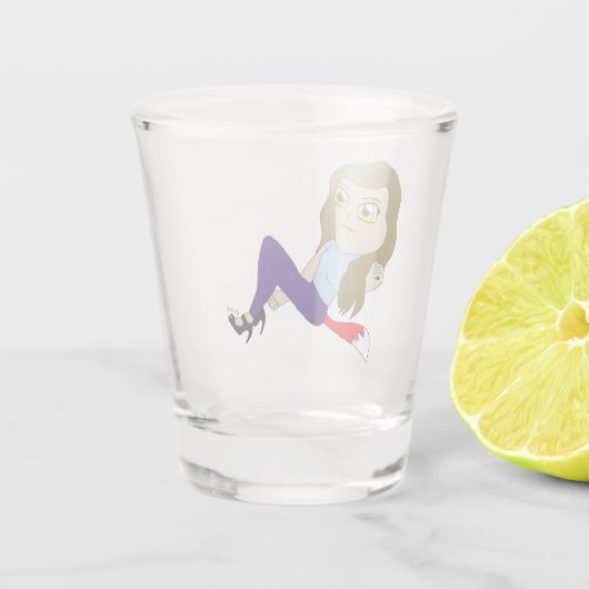 Chibi-Foxy-Girl Schnapsglas (Rückseite)