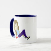 Chibi-Foxy-Girl-Tasse Tasse (Vorderseite Links)