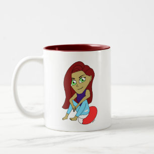 Chibi Foxy Girl Zweifarbige Tasse
