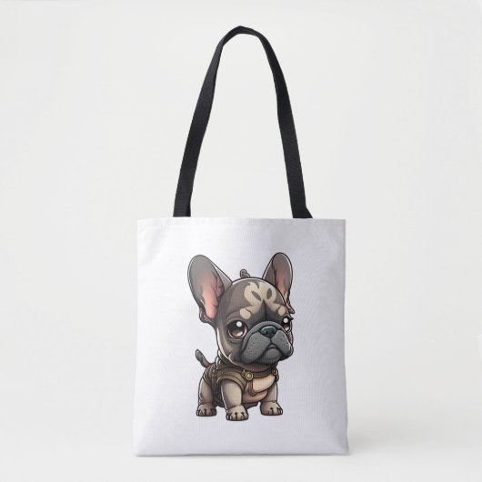 Chibi French Bulldog Tasche (Vorderseite)