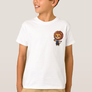 Chibi-Friseur-Löwe-Künstler-Kinder T-Shirt