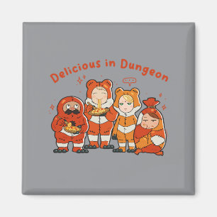 Chibi-Frosch-Anzug Snack-Zeit-Doodle-Anime Magnet
