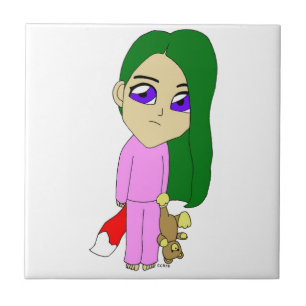 Chibi-Fuchs-Mädchen   Fliese