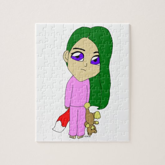 Chibi-Fuchsmädchen Puzzle (Vertikal)
