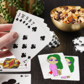 Chibi-Fuchsmädchen Spielkarten (In Situ)