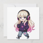 Chibi Funny Einladung (Vorderseite)