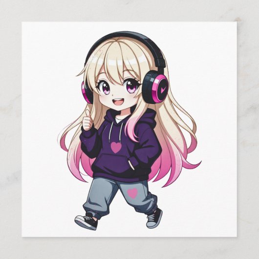 Chibi Funny Menükarte (Rückseite)