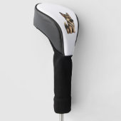 Chibi German Shepherd Golf Headcover (angewinkelt)