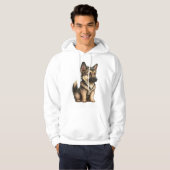 Chibi German Shepherd Hoodie (Vorne ganz)