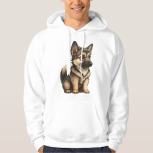 Chibi German Shepherd Hoodie
