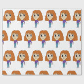 Chibi Geschenkpapier (Flach)