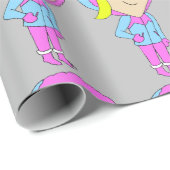 Chibi Geschenkpapier (Rolleneckpunkt)