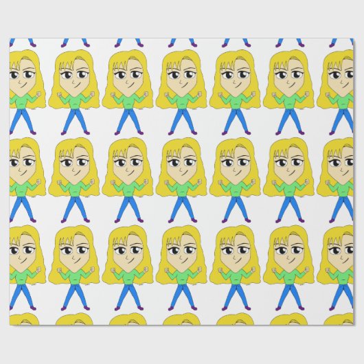 Chibi Geschenkpapier (Flach)