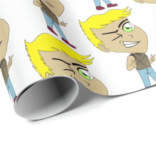 Chibi Geschenkpapier (Rolleneckpunkt)