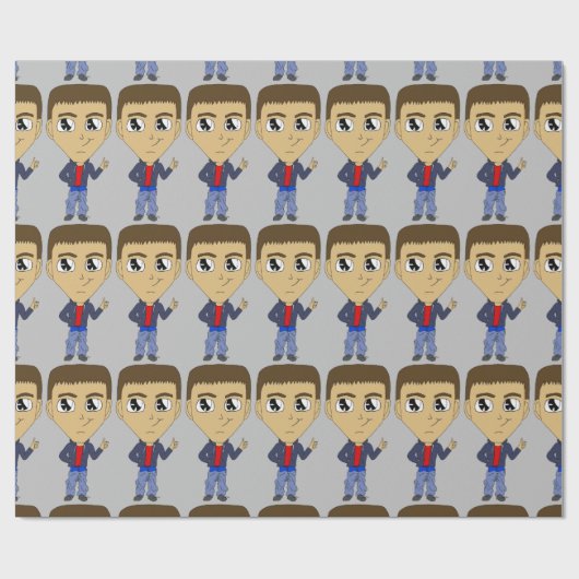 Chibi Geschenkpapier (Flach)