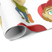 Chibi Geschenkpapier (Rolleneckpunkt)