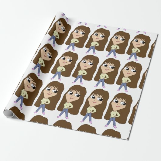Chibi Geschenkpapier (Ungerollt)