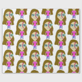 Chibi Geschenkpapier (Flach)