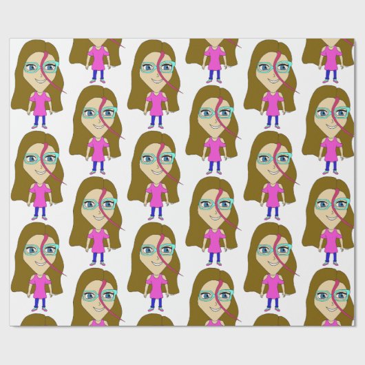 Chibi Geschenkpapier (Flach)