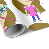 Chibi Geschenkpapier (Rolleneckpunkt)