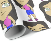 Chibi Geschenkpapier (Rolleneckpunkt)
