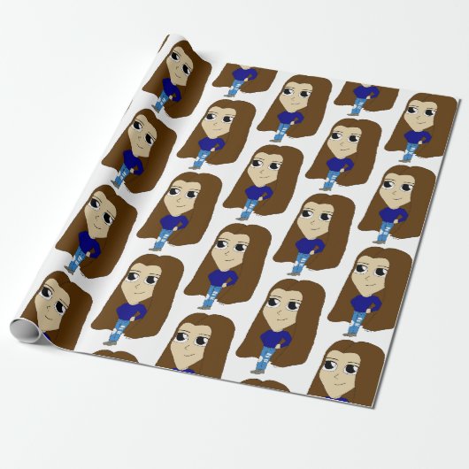 Chibi Geschenkpapier (Ungerollt)