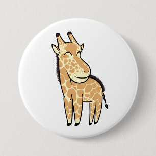Chibi Giraffe Button