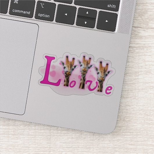 Chibi-Giraffenaufkleber Aufkleber (Detail)