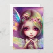 Chibi Girl Dankeskarte (Vorne/Hinten)