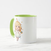 Chibi Girl Dress Tasse (Vorderseite Links)