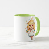 Chibi Girl Dress Tasse (VorderseiteRechts)