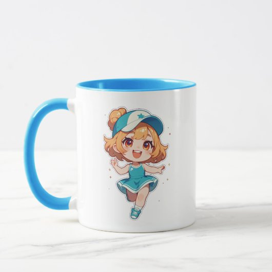 Chibi Girl Sporty Tasse (Links)