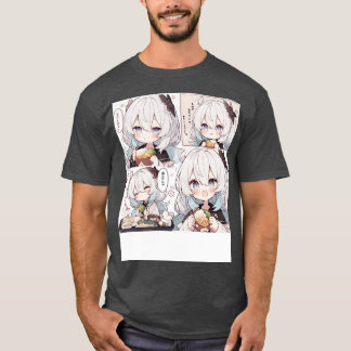 Chibi Girl versucht zu essen T-Shirt