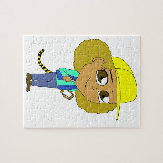 chibi girl with a tiger tail puzzle (Horizontal)