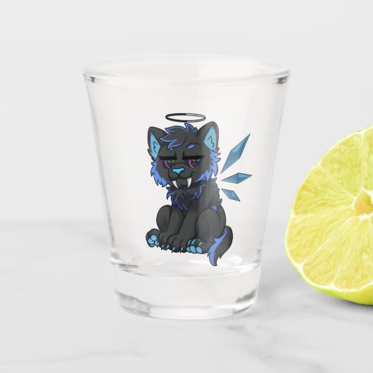 Chibi-Glas Schnapsglas (Vorderseite)