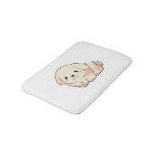 Chibi Golden Retriever Welppy Badematte (Schrägansicht)