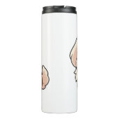 Chibi Golden Retriever Welppy Thermosbecher (Rückseite)