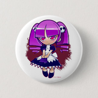 Chibi Goth Button
