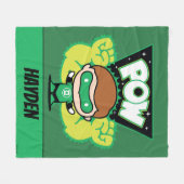 Chibi Green Lantern bilden Riesenfisten Fleecedecke (Vorderseite (Horizontal))