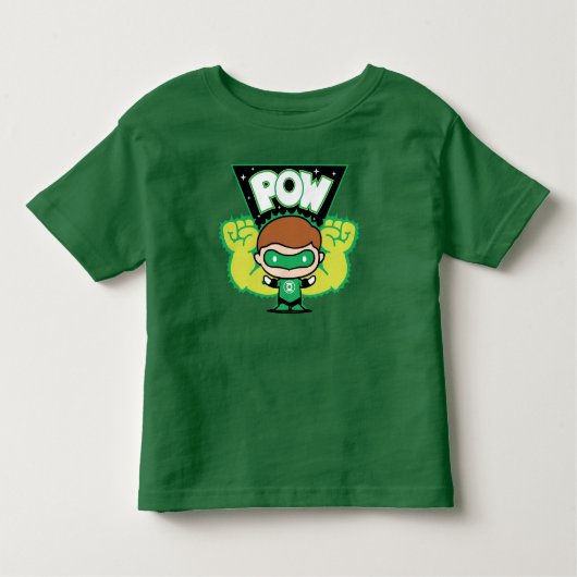 Chibi Green Lantern bilden Riesenfisten Kleinkind T-shirt (Vorderseite)