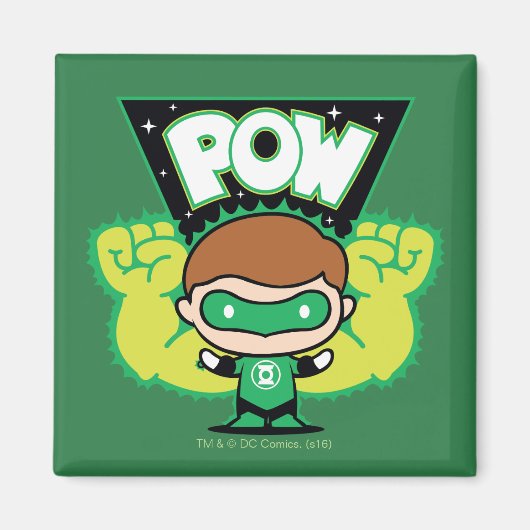 Chibi Green Lantern bilden Riesenfisten Magnet (Vorne)