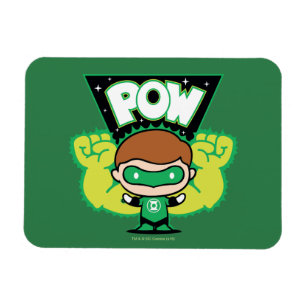 Chibi Green Lantern bilden Riesenfisten Magnet