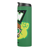 Chibi Green Lantern bilden Riesenfisten Thermosbecher (Nach rechts gedreht)