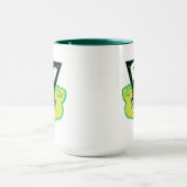 Chibi Green Lantern bildet riesige Fäuste Tasse (Zentrum)