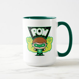 Chibi Green Lantern bildet riesige Fäuste Tasse