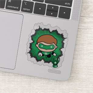 Chibi Green Lantern fliegen durch den Weltraum Aufkleber