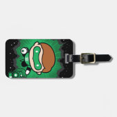 Chibi Green Lantern fliegen durch den Weltraum Gepäckanhänger (Vorderseite horizontal)