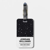 Chibi Green Lantern fliegen durch den Weltraum Gepäckanhänger (Rückseite vertikal)