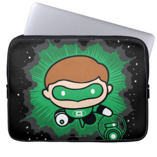 Chibi Green Lantern fliegen durch den Weltraum Laptopschutzhülle